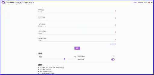 图片批量压缩软件_手机端图片视频PDFWordPPT压缩软件_免费图片压缩在线工具Caesium