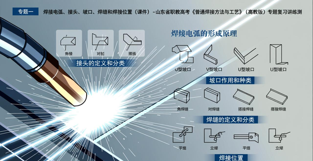 专题一 焊接电弧、接头、坡口、焊缝和焊接位置(课件)-山东省职教高考《普通焊接方法与工艺》(高教版)专题复习讲练测-铆焊老刘铆工焊工笔记