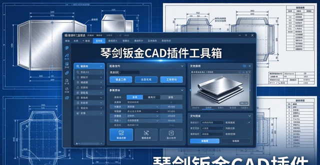 琴剑钣金CAD插件工具箱-铆焊老刘铆工焊工笔记