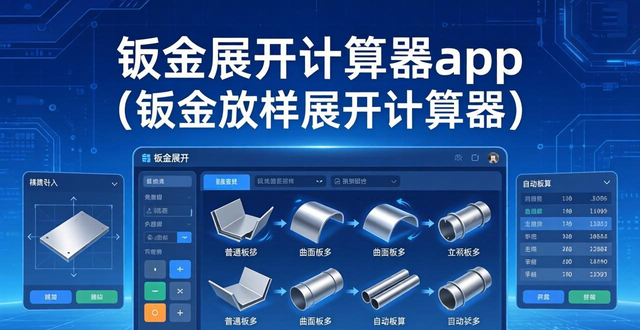 钣金展开计算器app_钣金放样展开计算器_拉伸产品钣金展开