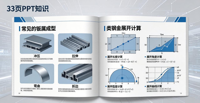 4种钣金成型方法，4类钣金展开计算方法，33页PPT深入讲解钣金-铆焊老刘铆工焊工笔记