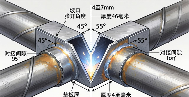 v型坡口尺寸要求_钢管焊接坡口形式_焊接坡口尺寸测量