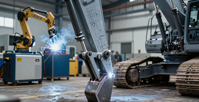 挖机大臂焊接坡口设计核心意义_焊接坡口深度设定_坡口类型与焊接工艺匹配关系