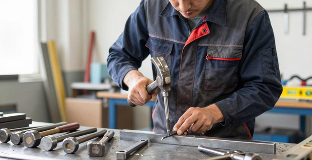 铆工的基本工具_手锤金属成型工艺_铆工锤类工具应用