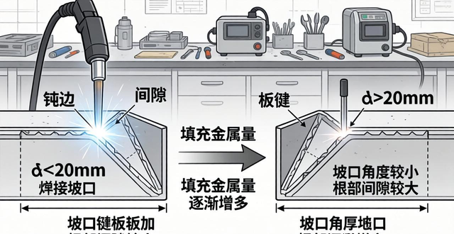 焊接坡口钝边间隙作用_焊条电弧焊坡口钝边间隙设计_焊接坡口 b