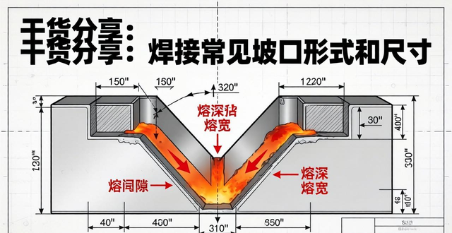 焊接坡口形式_焊接坡口尺寸参数_焊接坡口焊接坡口标准