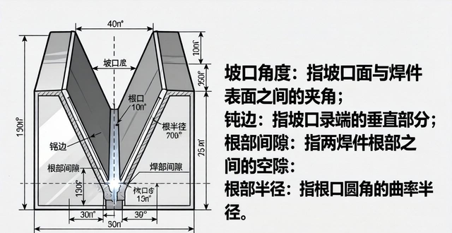坡口定义及作用_焊接坡口焊接坡口标准_焊缝坡口形式
