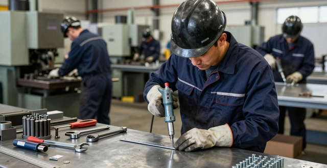 铆工培训课程_铆接技术就业前景_铆工敲击工具图片高清