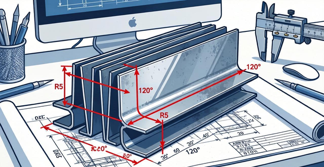 非90度钣金展开_精确测量非90度折弯边_非90度折弯边标注方法