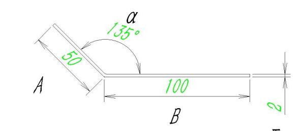 非90度钣金展开_钣金展开计算方法_CAD钣金展开图制作教程