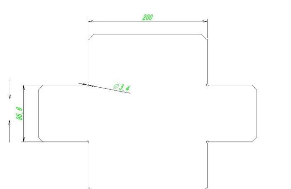 非90度钣金展开_钣金展开计算方法_CAD钣金展开图制作教程