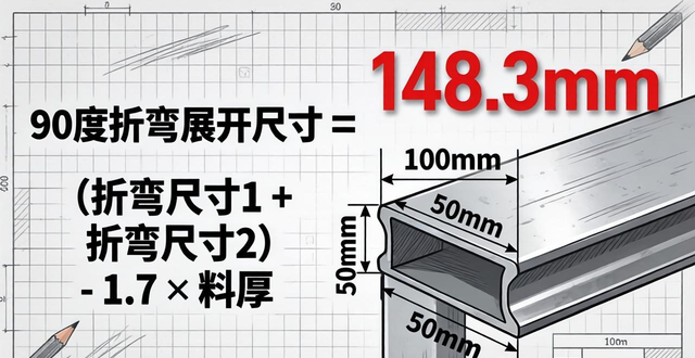 钣金折弯展开尺寸计算详解：从90度到特殊角度-铆焊老刘铆工焊工笔记