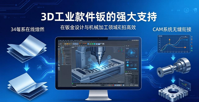 十大钣金设计软件评测_90度钣金展开软件_3D工业软件支持钣金推荐