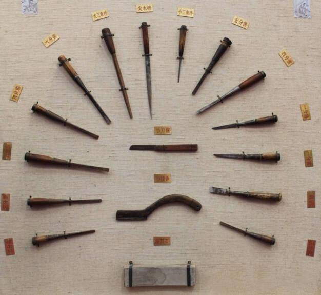 木匠工具及用法_木匠刻铆工具_中国传统木工工具