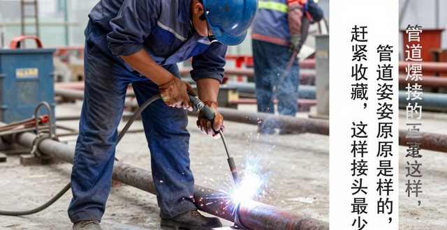 圆管坡口焊接图片_焊工操作姿势技巧_管道焊接正确姿势