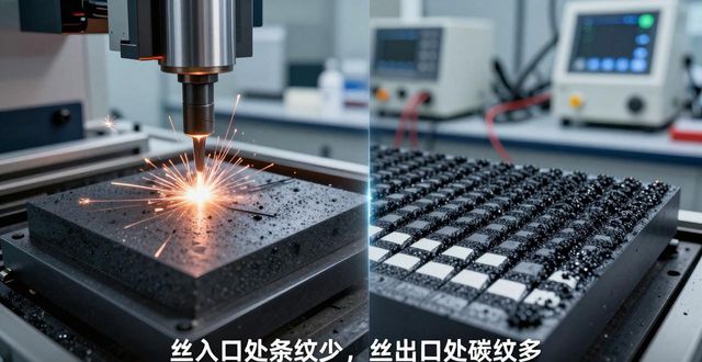 电火花线切割碳黑附着现象_线切割换向条纹成因及降低方法_线切割加工精度补偿方法