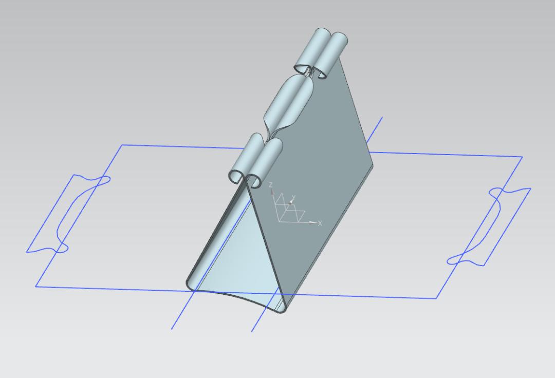 UG钣金折弯工艺_书夹子建模教程_ug编程钣金展开