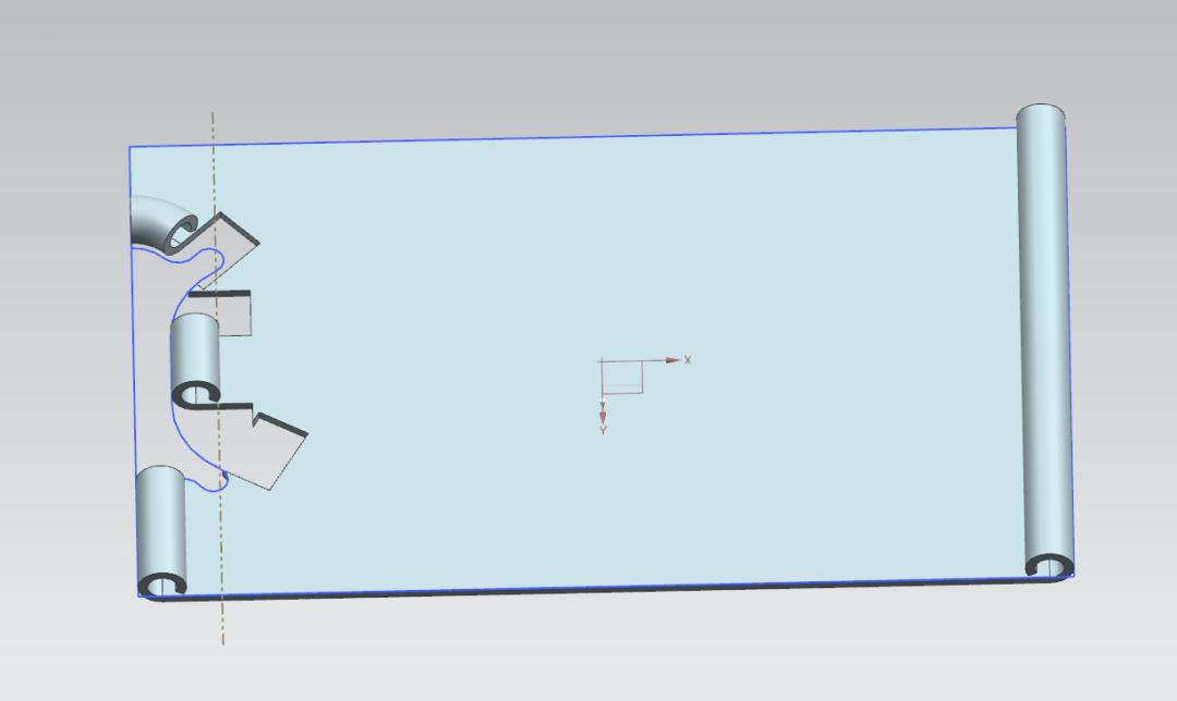 UG钣金折弯工艺_书夹子建模教程_ug编程钣金展开