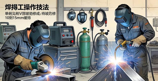 单边V型坡口焊接操作方法_焊接坡口填充技巧_焊缝未熔合预防技巧