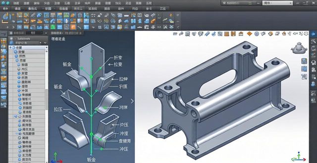 基体法兰创建教程_钣金件绘制方法_solidworks如何钣金展开图