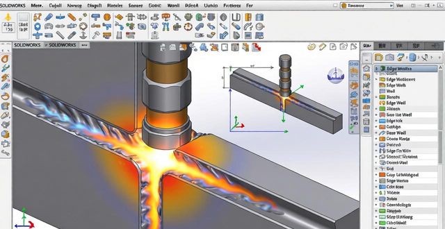 使用焊缝边缘模拟在 SOLIDWORKS 中模拟焊接-铆焊老刘铆工焊工笔记