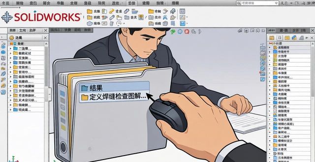 SOLIDWORKS模拟边缘焊缝_solidworks坡口焊接_角焊缝坡口焊缝