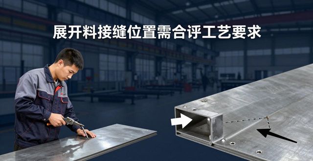 钣金加工接缝位置选择技巧_钣金展开段差_钣金加工展开料接缝处理方法