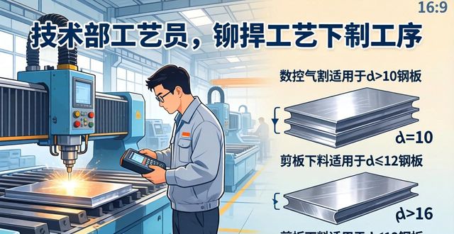 铆焊工艺下料步骤_数控下料钢板厚度要求_铆焊加工技巧图解