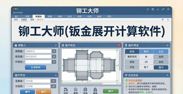 铆工放样软件_钣金展开怎么处理_钣金展开计算软件
