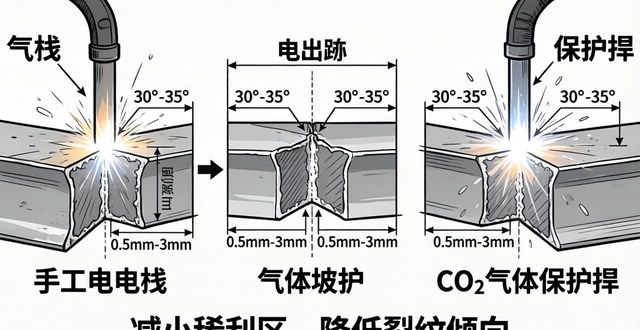 焊接缺陷预防_坡口形式选择_常见焊接坡口图解