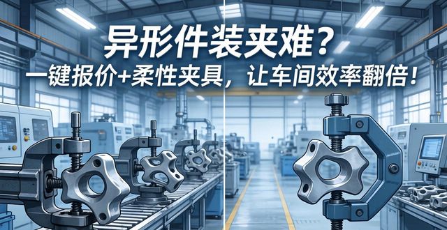 小批量机械加工快速报价_异形件报价慢_柔性装夹解决方案_全链路降本提效