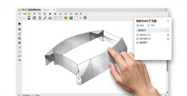 SolidWorks曲面展平_SolidWorks异形钣金展开_solidwors钣金展开