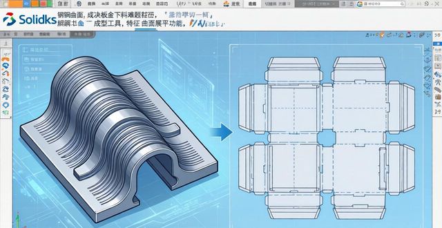 SolidWorks曲面展平_SolidWorks异形钣金展开_solidwors钣金展开