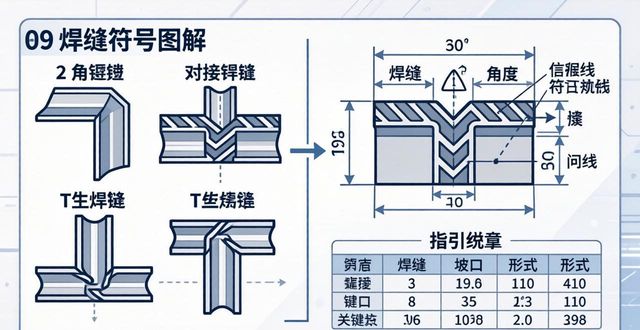 焊缝符号标注技巧_焊缝基本符号详解_焊接坡口图标
