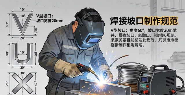 坡口形式尺寸参数_坡口加工方法选择_焊接开坡口图