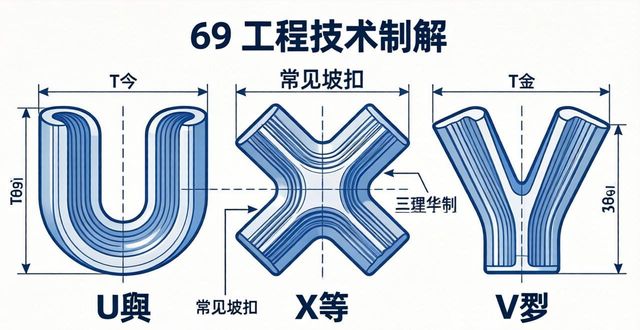 焊接U型坡口与V型坡口区别_焊接培训v型坡口焊接_X形坡口焊接工艺特点