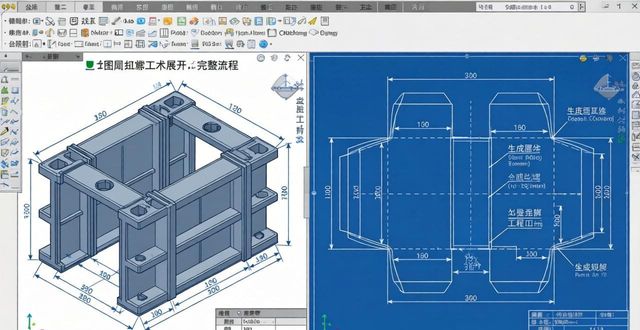 钣金件绘制方法_基体法兰创建步骤_面板钣金展开图