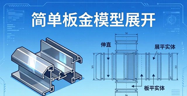 一步式展开与构造展平图样应用_面板钣金展开图_UG钣金展开命令