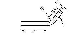 钣金折弯中性层计算_展开计算原理及公式_折弯钣金展开公式