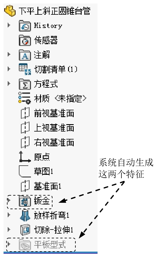 打开钣金展开图_SolidWorks钣金展开放样流程_SolidWorks钣金设计界面