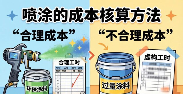 喷涂的成本核算方法-铆焊老刘铆工焊工笔记