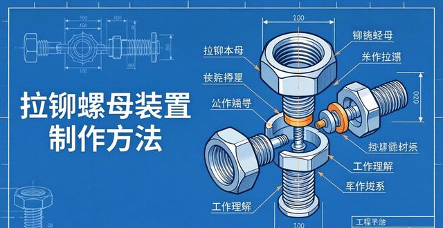 自制老式拉铆工具视频_拉铆螺母装置 手工操作简便 结构简化体积小
