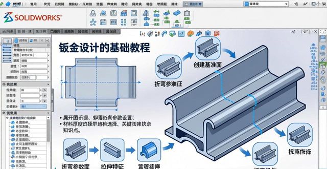 SOLIDWORKS钣金设计教程_钣金参数设置方法_设备钣金展开软件