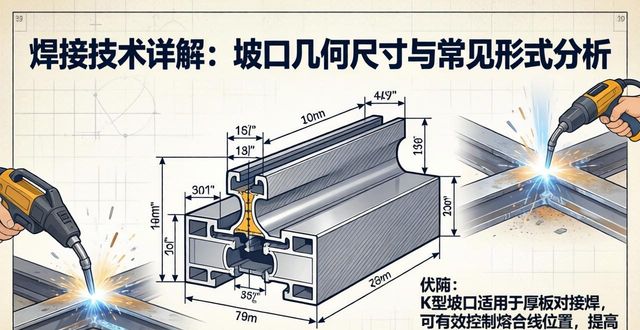 焊接坡口简图_坡口几何尺寸详解_坡口角度深度宽度参数