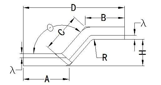 板材弯曲中性层位置_钣金90 展开计算_展开计算原理