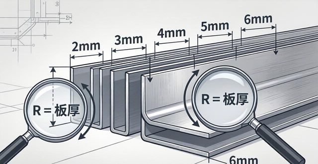 钣金折弯模具下模槽宽对半径影响_钣金折弯半径计算公式_钣金折弯单边展开尺寸