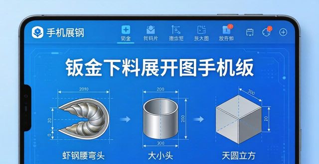 手机钣金展开图软件_钣金下料软件手机版_钣金展开下料软件下载