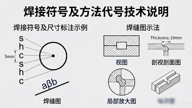 破口焊接对接焊接符号_焊缝符号表示方法_焊接方法代号标准