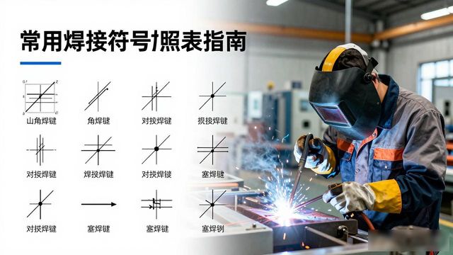 常用焊接符号对照表指南-铆焊老刘铆工焊工笔记