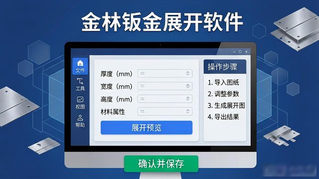 钣金cad展开图下料_钣金展开下料软件_金林钣金展开软件
